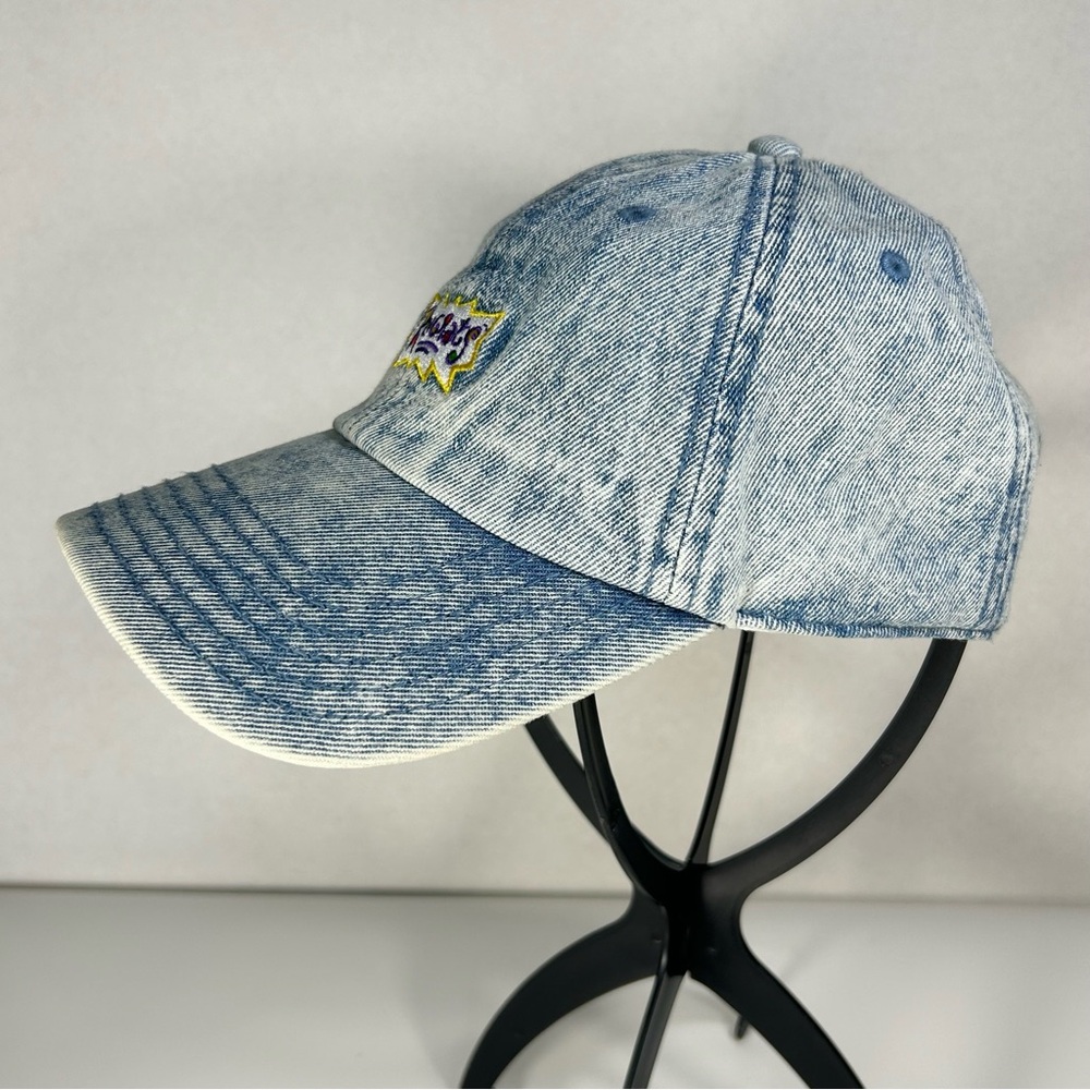Rugrats TVshow 90s Cartoon Nickelodeon AcidWash Denim Hat Cap StrapBack One Size - Picture 3 of 11